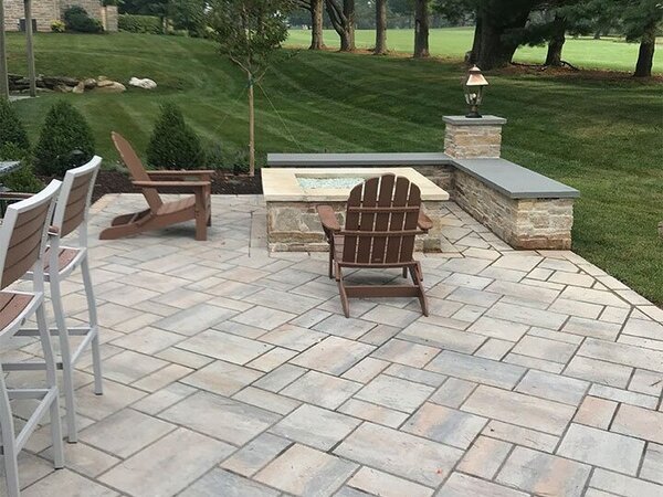 Patio with tiles