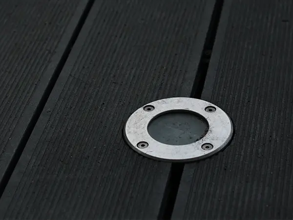 Deck lighting integrated in decking surface
